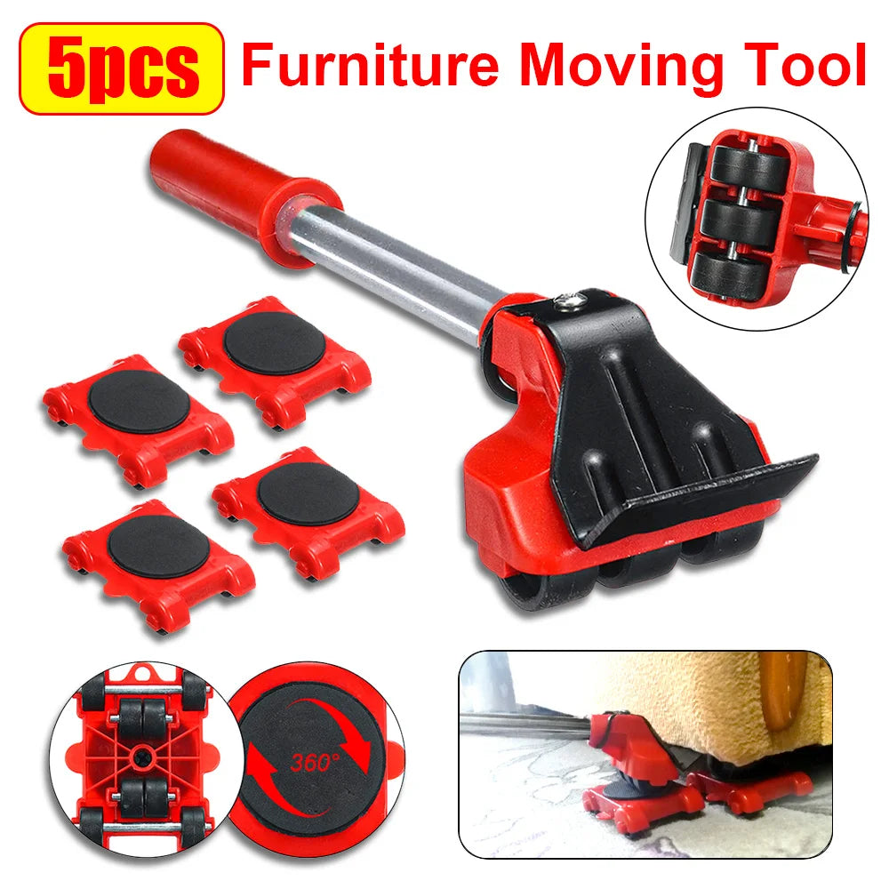 Furniture Moving Transport Roller Set (5 Pieces)