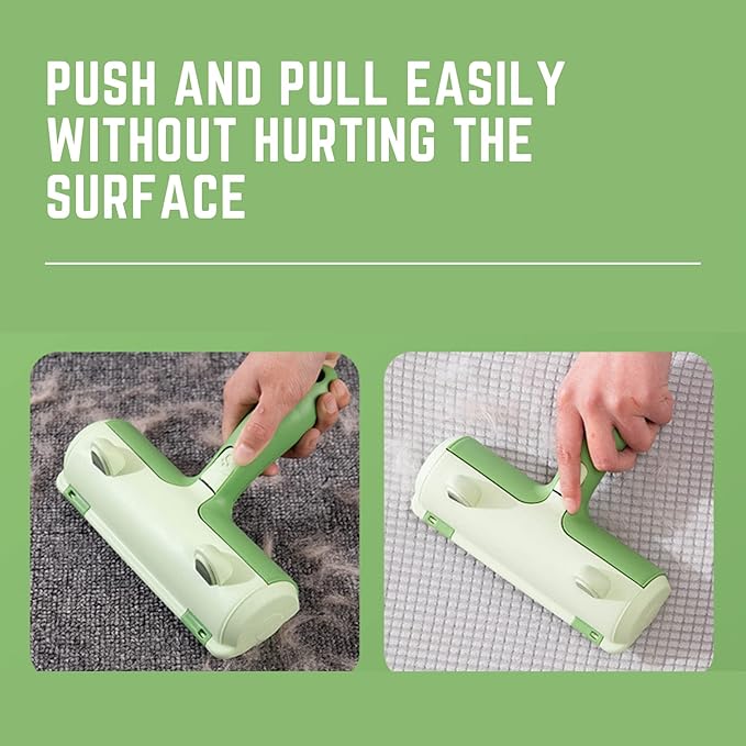 Reusable Pet Hair Remover Roller - Self-Cleaning Fur Removal Tool