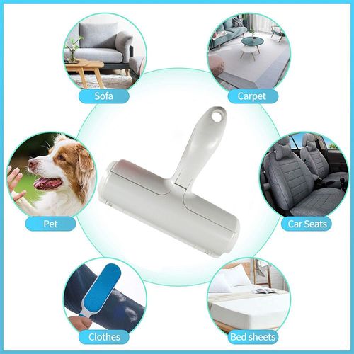Reusable Pet Hair Remover Roller - Self-Cleaning Fur Removal Tool